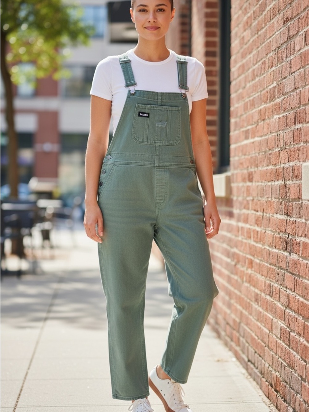 Wildfang Olive Green Overalls Jumpsuit